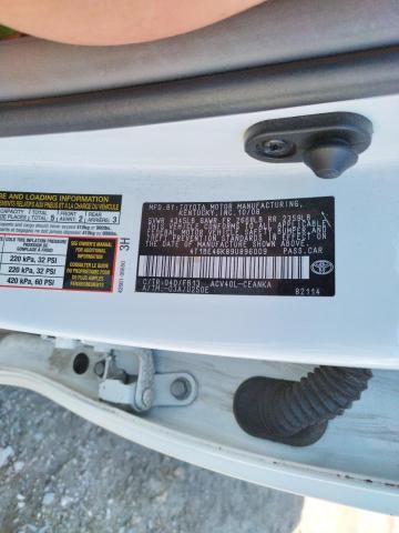 Photo 10 from auction – 2009 TOYOTA CAMRY BASE with VIN 4T1BE46K89U896009