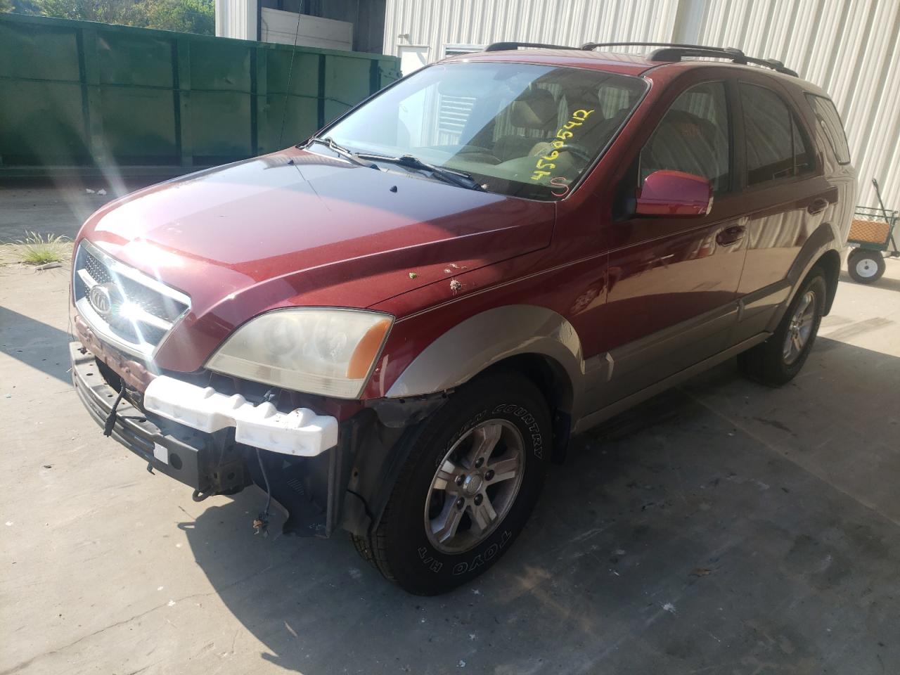 Photo 2 from auction – 2006 KIA SORENTO EX with VIN KNDJC733865502910