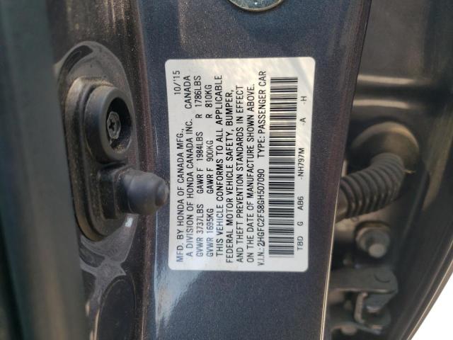 Photo 10 from auction – 2016 HONDA CIVIC LX with VIN 2HGFC2F58GH507090