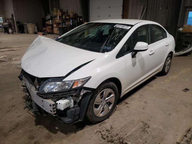 Photo 2 from auction – 2013 HONDA CIVIC LX with VIN 2HGFB2F5XDH559254