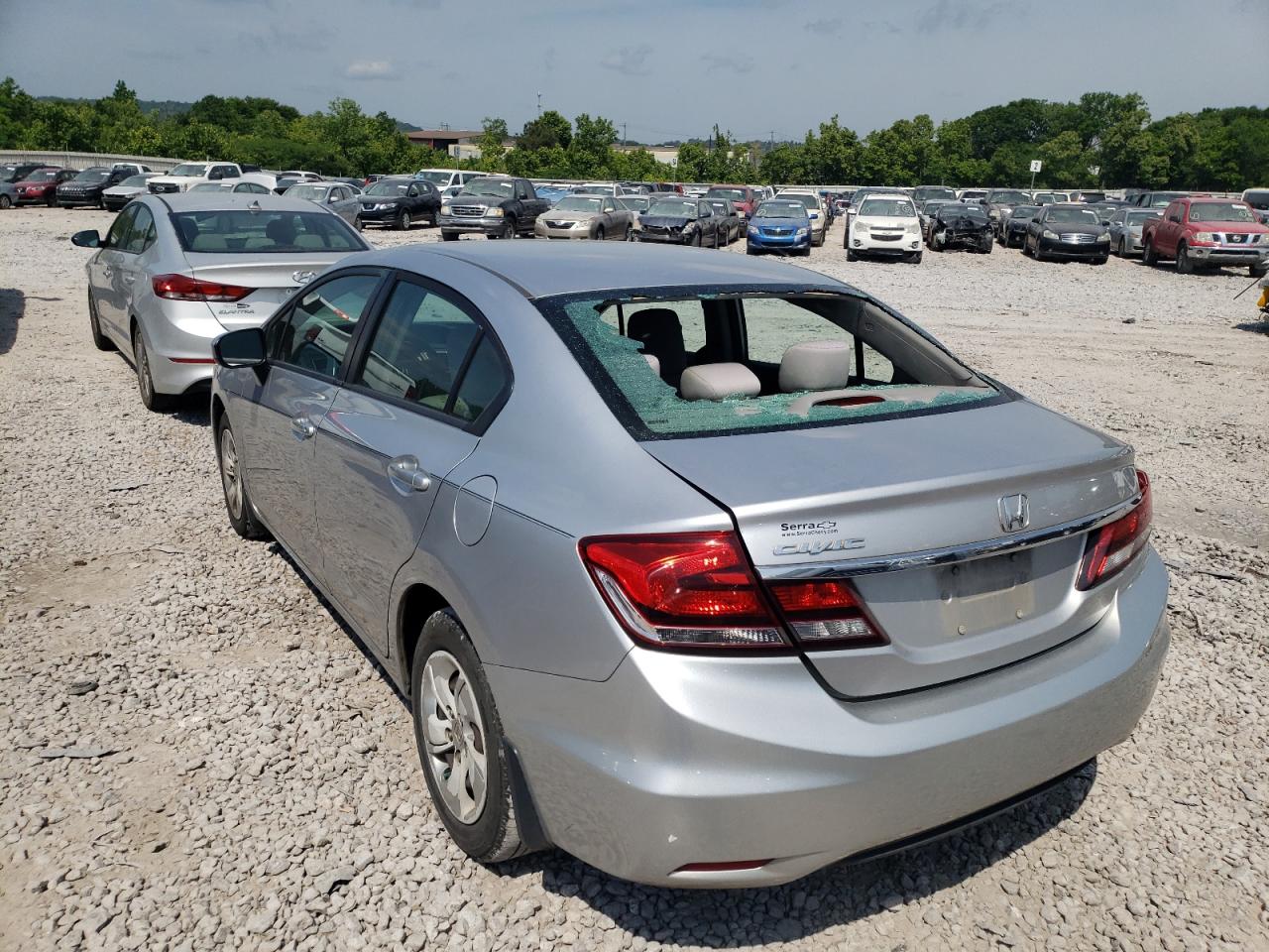 Photo 3 from auction – 2014 HONDA CIVIC LX with VIN 19XFB2F52EE053882