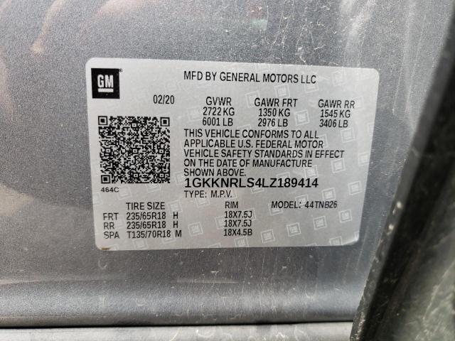Photo 10 from auction – 2020 GMC ACADIA SLE with VIN 1GKKNRLS4LZ189414