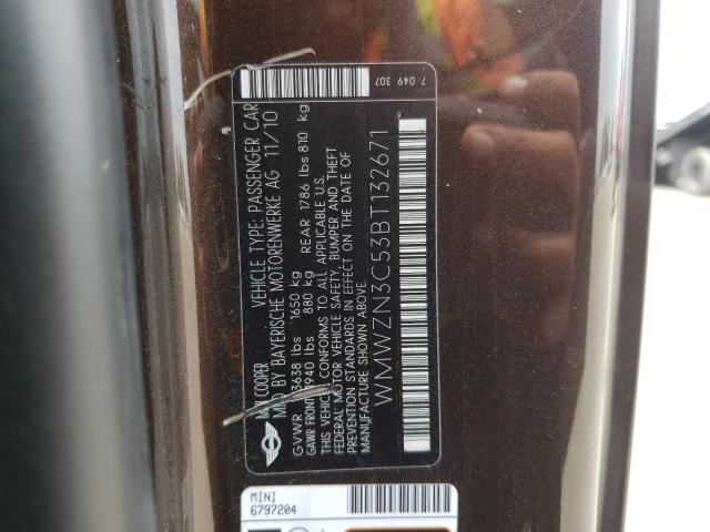 Photo 10 from auction – 2011 MINI COOPER with VIN WMWZN3C53BT132671
