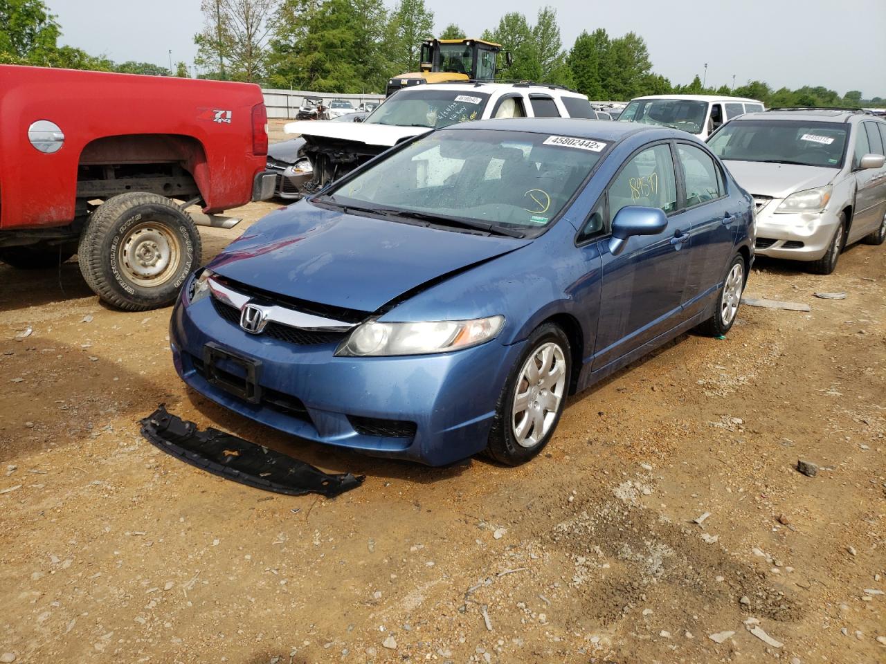 Photo 2 from auction – 2011 HONDA CIVIC LX with VIN 19XFA1F58BE047769