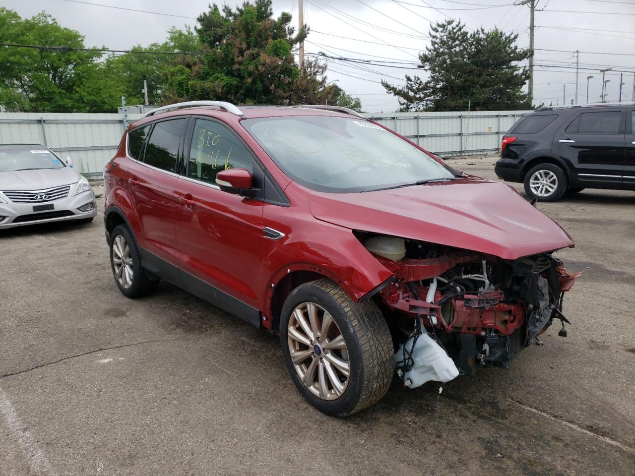 Photo 1 from auction – 2017 FORD ESCAPE TIT with VIN 1FMCU0JD9HUA27555