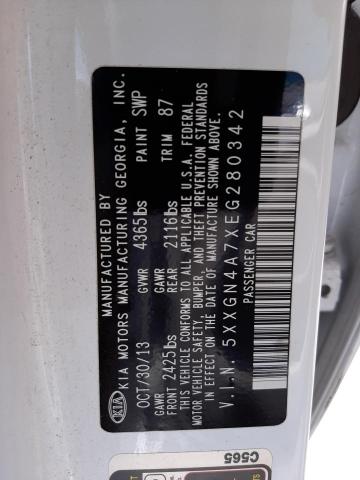 Foto 10 de la subasta – 2014 KIA OPTIMA EX con VIN 5XXGN4A7XEG280342