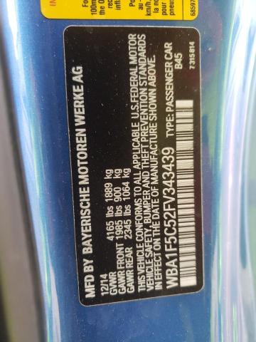 Photo 10 from auction – 2015 BMW 228 I with VIN WBA1F5C52FV343439