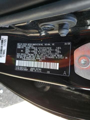 Photo 10 from auction – 2008 TOYOTA SEQUOIA SR with VIN 5TDBY64A08S018014