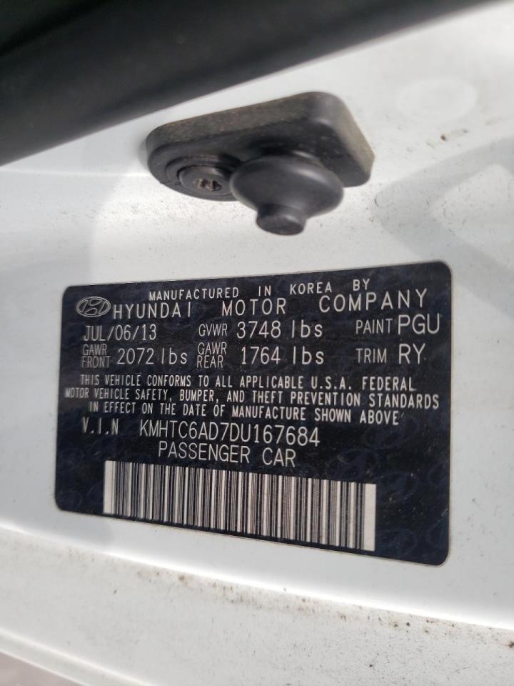 Photo 10 from auction – 2013 HYUNDAI VELOSTER with VIN KMHTC6AD7DU167684