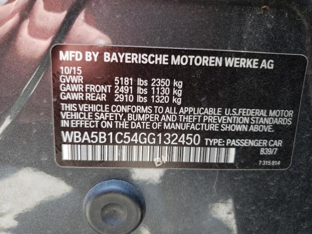 Photo 10 from auction – 2016 BMW 535 I with VIN WBA5B1C54GG132450