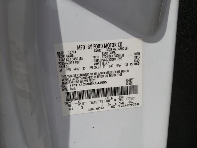 Photo 10 from auction – 2014 FORD F150 SUPER with VIN 1FTEX1CM0EKG44955