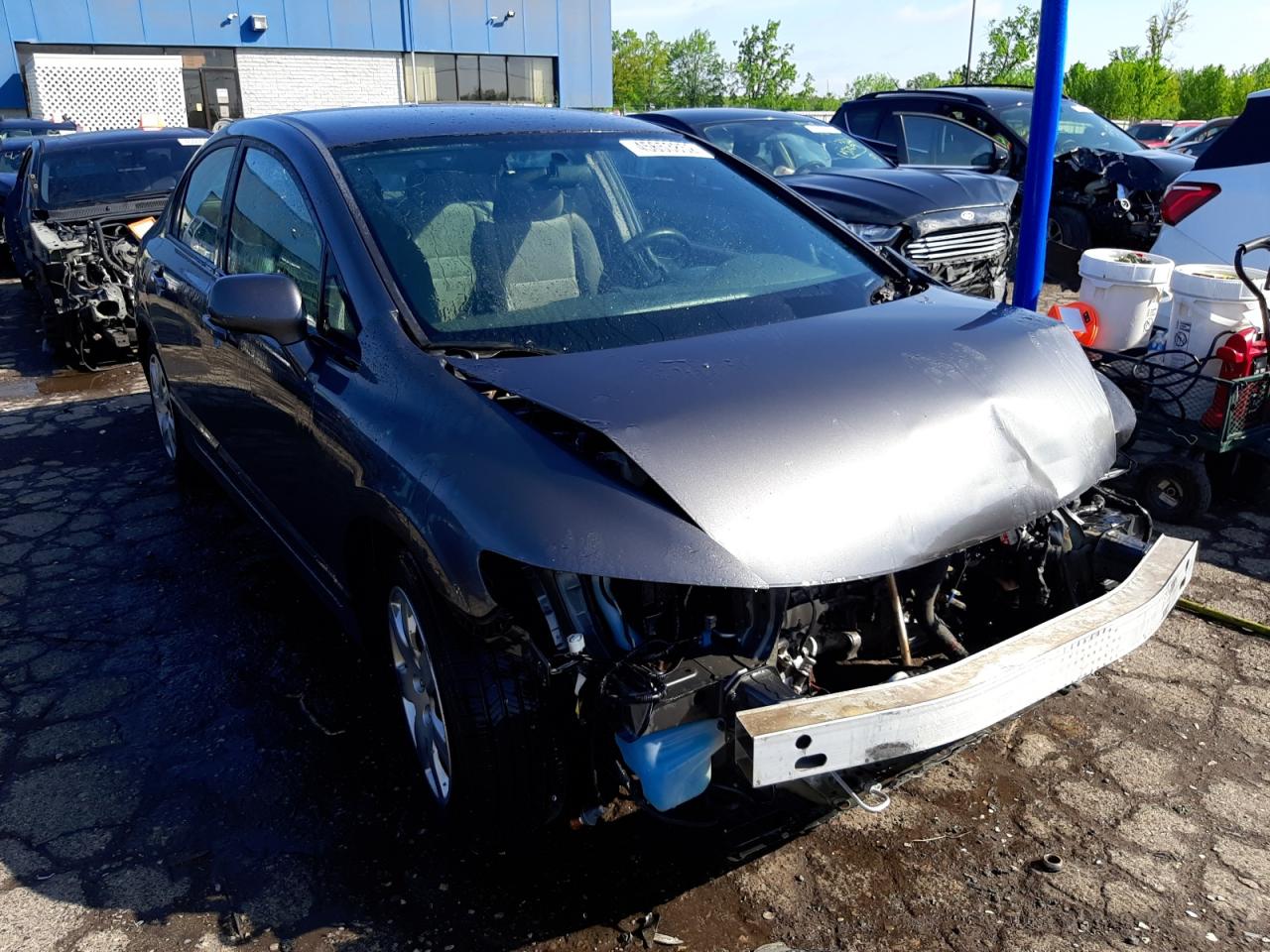 HONDA CIVIC LX 2009 with VIN 19XFA16509E048649 - Photo from auction