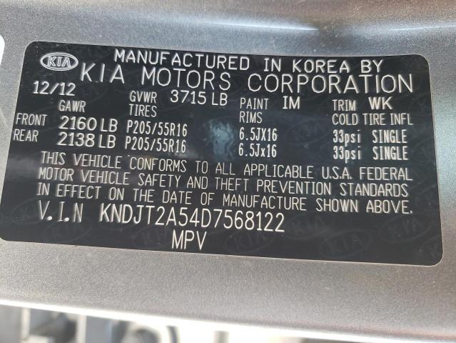 Photo 10 from auction – 2013 KIA SOUL with VIN KNDJT2A54D7568122