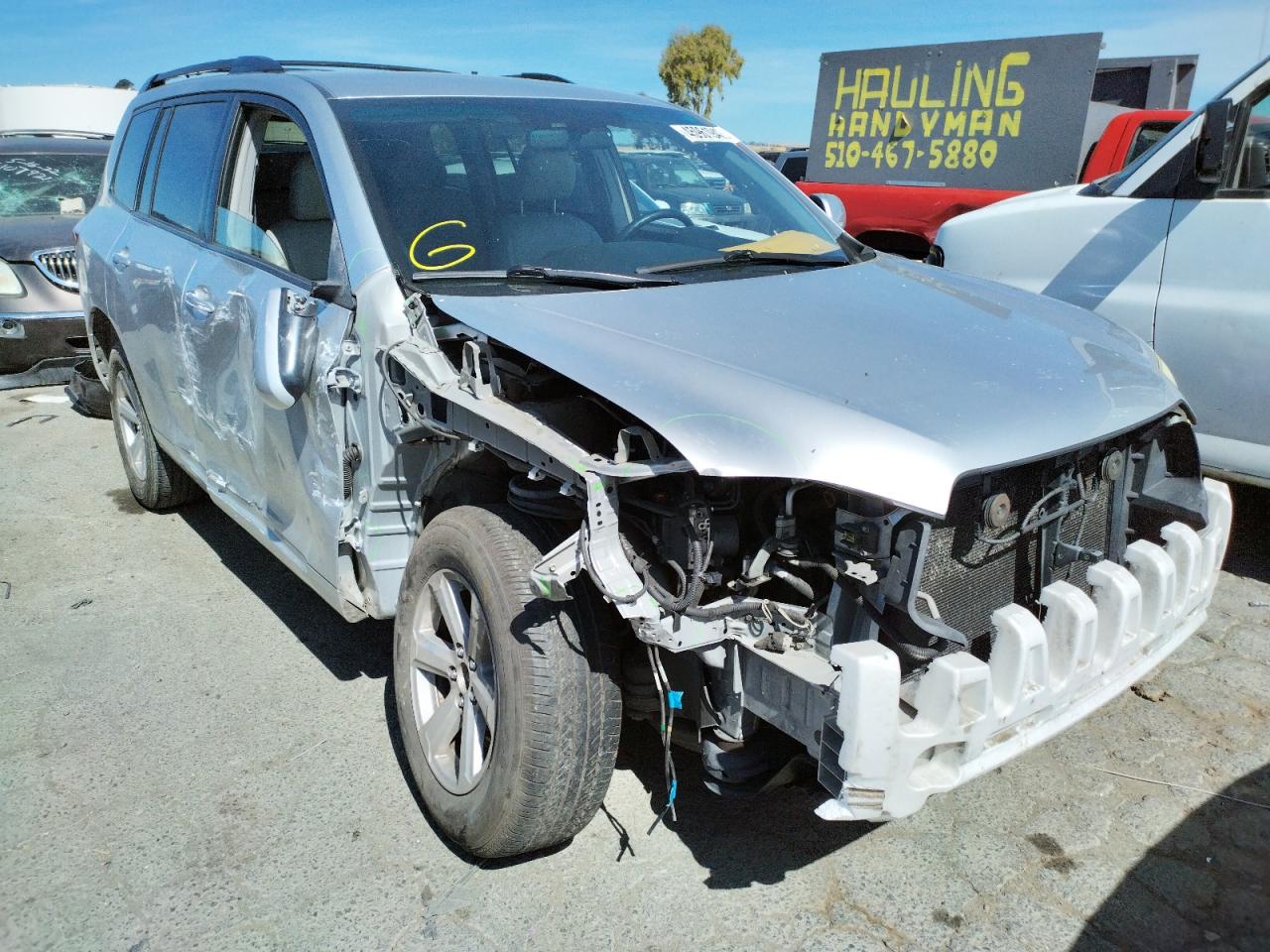 TOYOTA HIGHLANDER 2009 with VIN JTEDA41AX92002977 - Photo from auction