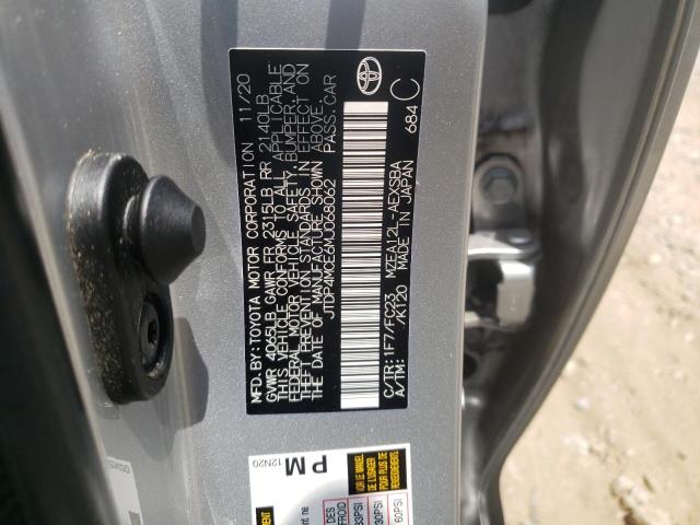 Photo 10 from auction – 2021 TOYOTA COROLLA SE with VIN JTDP4MCE6MJ068062