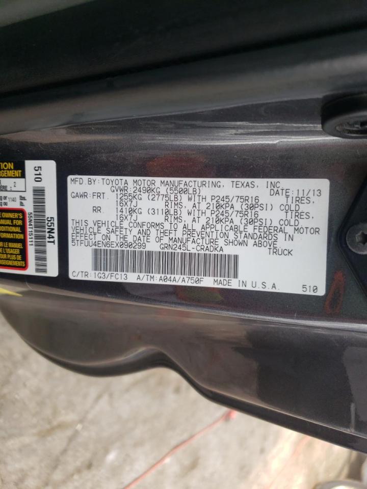 Photo 10 from auction – 2014 TOYOTA TACOMA with VIN 5TFUU4EN6EX090299