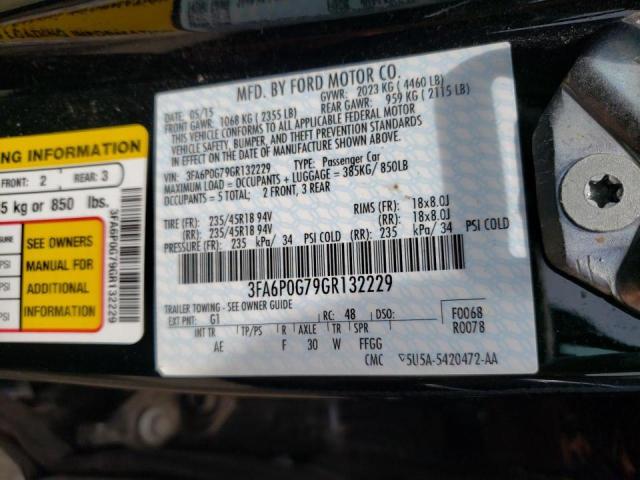 Photo 10 from auction – 2016 FORD FUSION S with VIN 3FA6P0G79GR132229