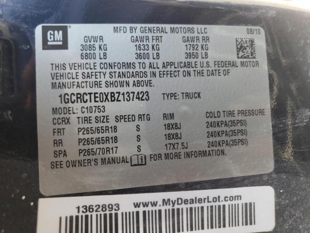 Photo 10 from auction – 2011 CHEVROLET SILVERADO with VIN 1GCRCTE0XBZ137423