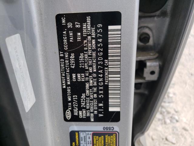 Photo 10 from auction – 2013 KIA OPTIMA EX with VIN 5XXGN4A73DG254759