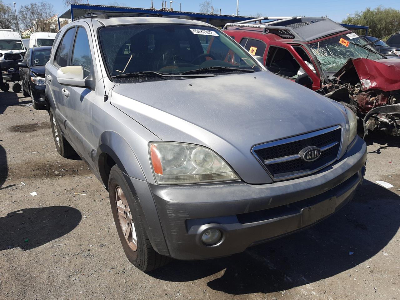 KIA SORENTO EX 2004 with VIN KNDJD733945222701 - Photo from auction