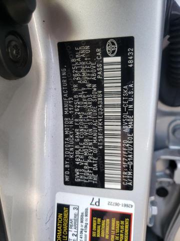 Photo 10 from auction – 2014 TOYOTA CAMRY L with VIN 4T1BF1FK4EU343864