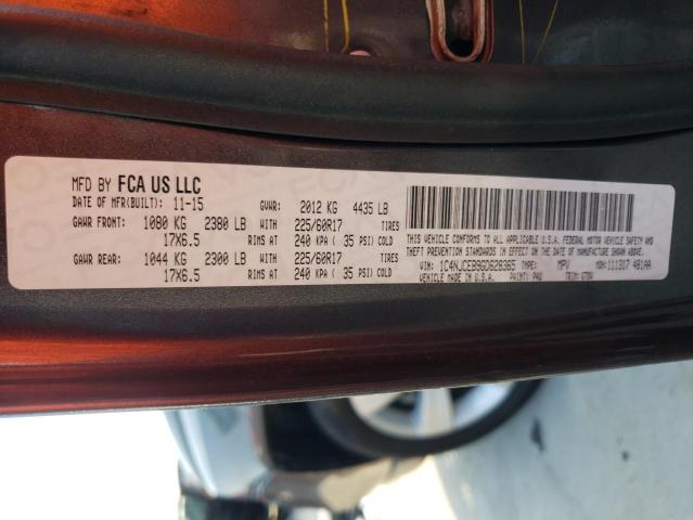 Photo 10 from auction – 2016 JEEP COMPASS LA with VIN 1C4NJCEB9GD628365