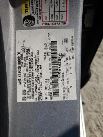 Photo 10 from auction – 2010 FORD FUSION SPO with VIN 3FAHP0KC8AR138754