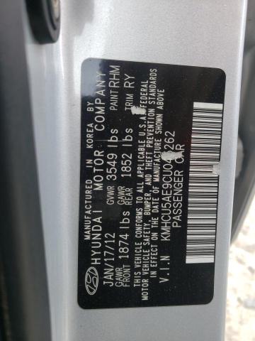Photo 10 from auction – 2012 HYUNDAI ACCENT GLS with VIN KMHCU5AE9CU045262