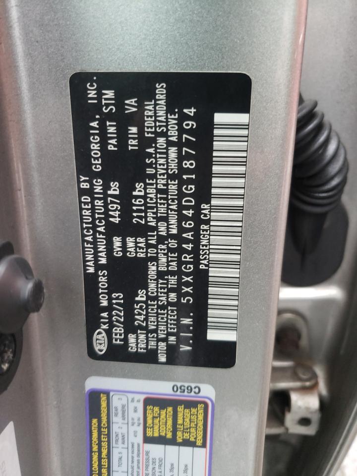 Photo 10 from auction – 2013 KIA OPTIMA SX with VIN 5XXGR4A64DG187794