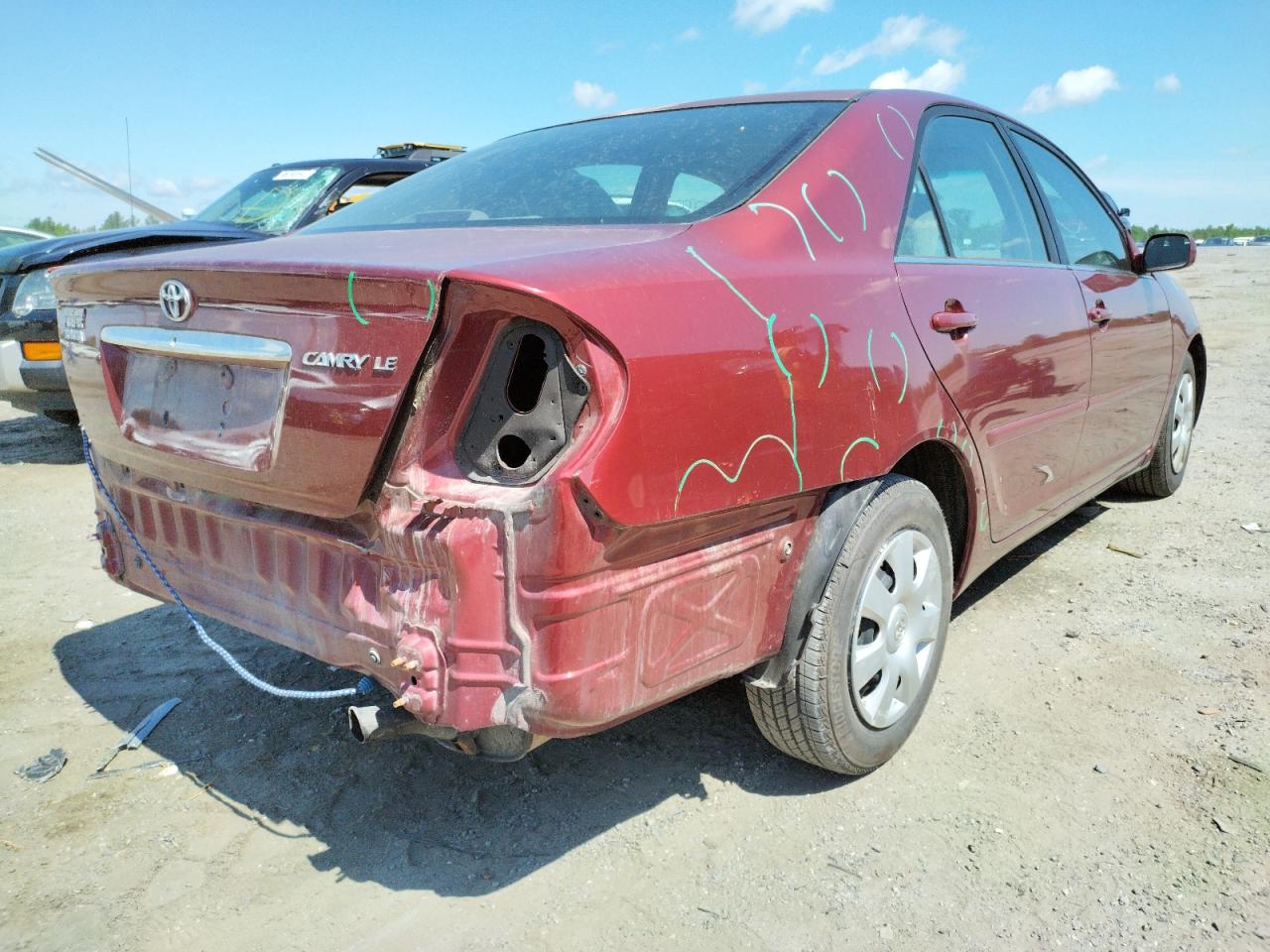 Photo 4 from auction – 2003 TOYOTA CAMRY LE with VIN 4T1BE32K13U644450