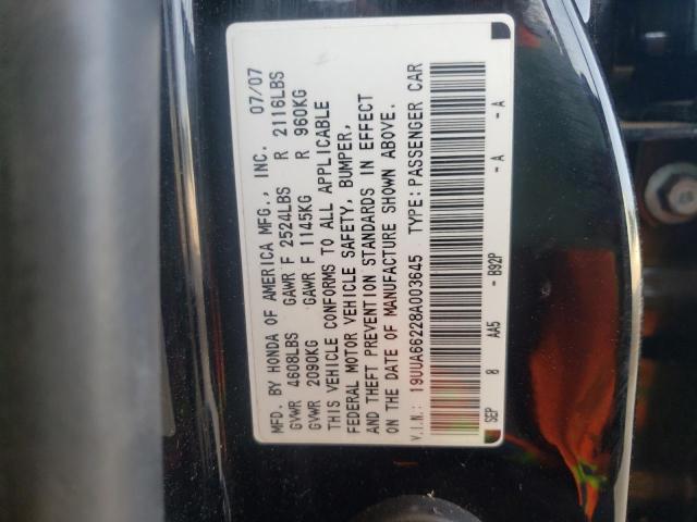 Photo 10 from auction – 2008 ACURA TL with VIN 19UUA66228A003645
