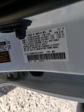 Photo 10 from auction – 2014 HONDA CR-V EXL with VIN 5J6RM4H7XEL043605