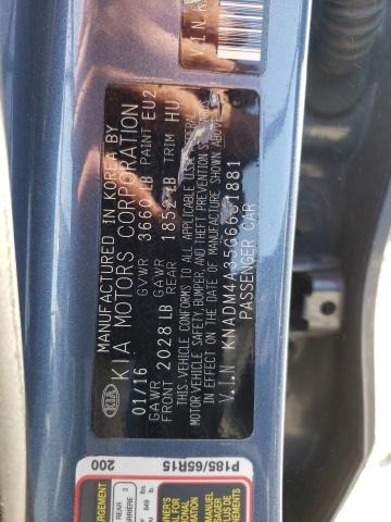 Photo 10 from auction – 2016 KIA RIO LX with VIN KNADM4A35G6681881