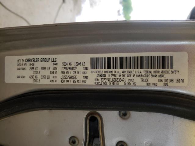 Photo 10 from auction – 2011 DODGE RAM 3500 with VIN 3D73Y4CL6BG535471