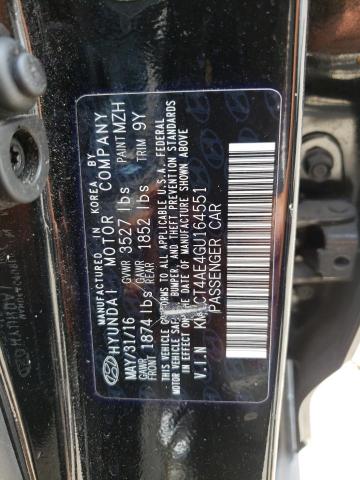 Photo 10 from auction – 2016 HYUNDAI ACCENT SE with VIN KMHCT4AE4GU164551