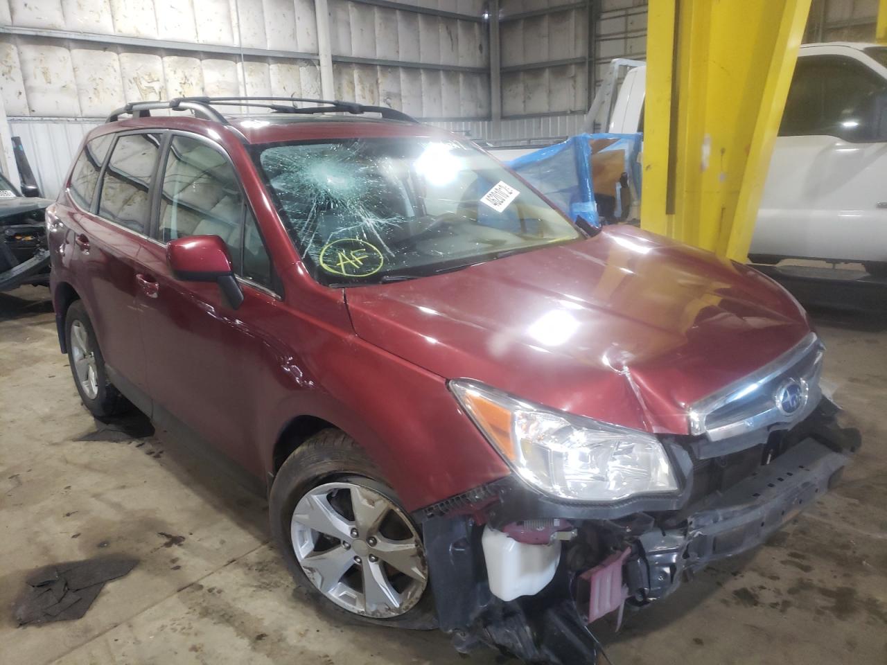 SUBARU FORESTER 2 2015 with VIN JF2SJAHC6FH534142 - Photo from auction
