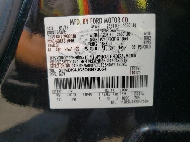 Photo 10 from auction – 2013 FORD EDGE SEL with VIN 2FMDK4JC3DBB73054