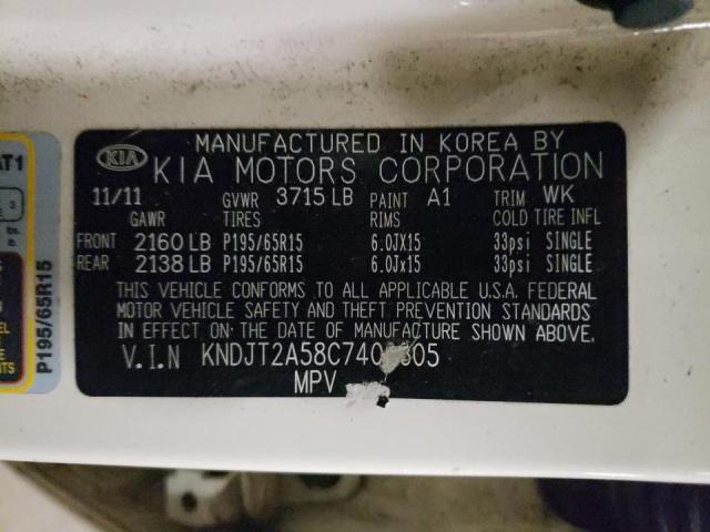 Photo 10 from auction – 2012 KIA SOUL with VIN KNDJT2A58C7400305