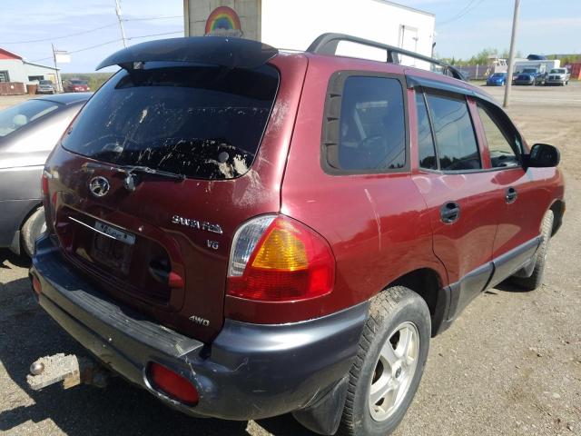 Photo 4 from auction – 2002 HYUNDAI SANTA FE with VIN KM8SB73D72U339727