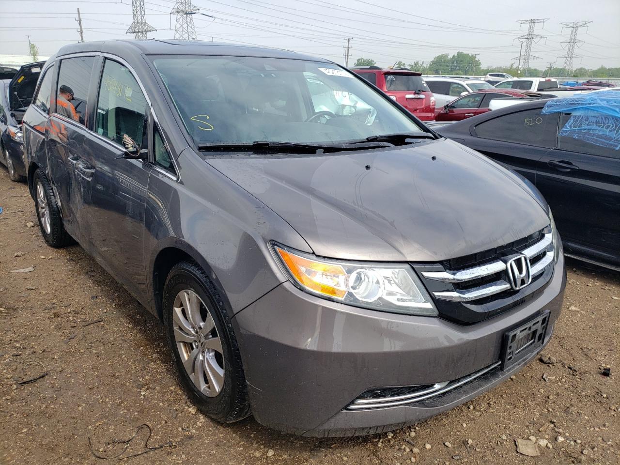 HONDA ODYSSEY EX 2014 with VIN 5FNRL5H60EB048191 - Photo from auction