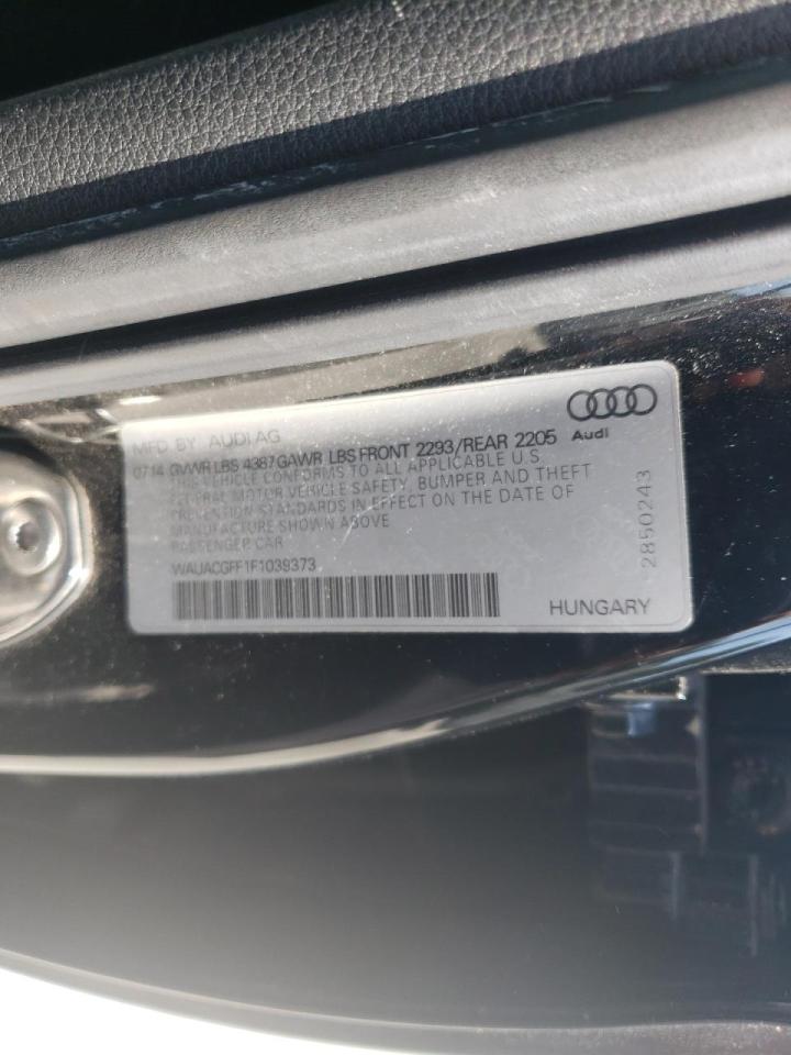 Photo 10 from auction – 2015 AUDI A3 PREMIUM with VIN WAUACGFF1F1039373