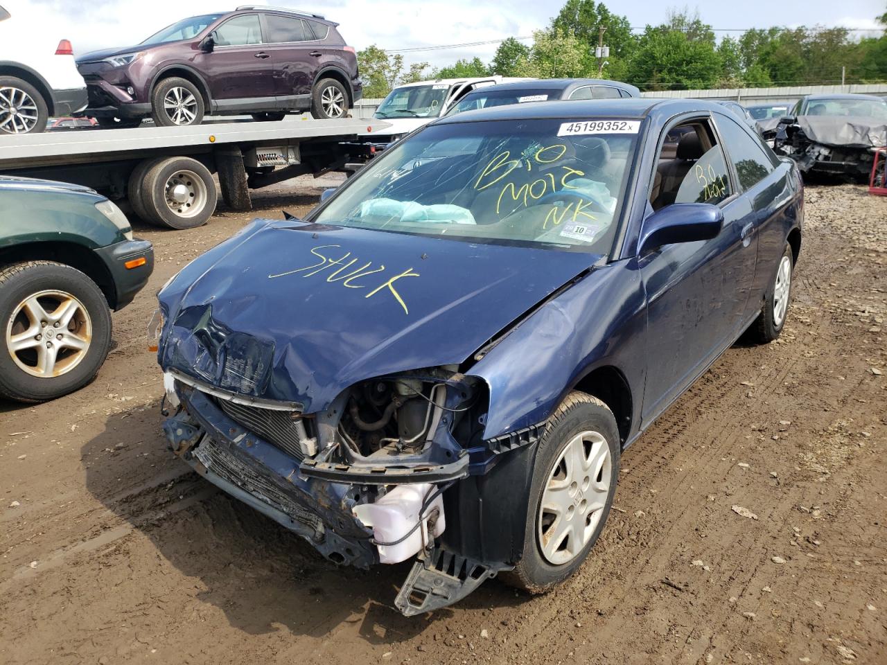 Photo 12 from auction – 2003 HONDA CIVIC LX with VIN 1HGEM22573L001956