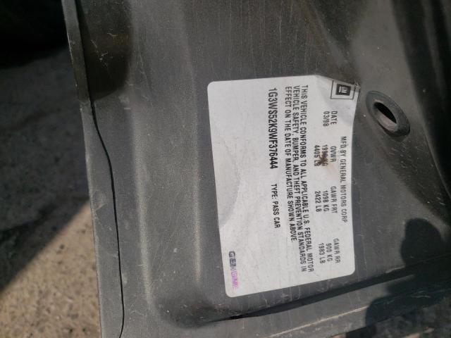 Photo 10 from auction – 1998 OLDSMOBILE INTRIGUE G with VIN 1G3WS52K9WF376444