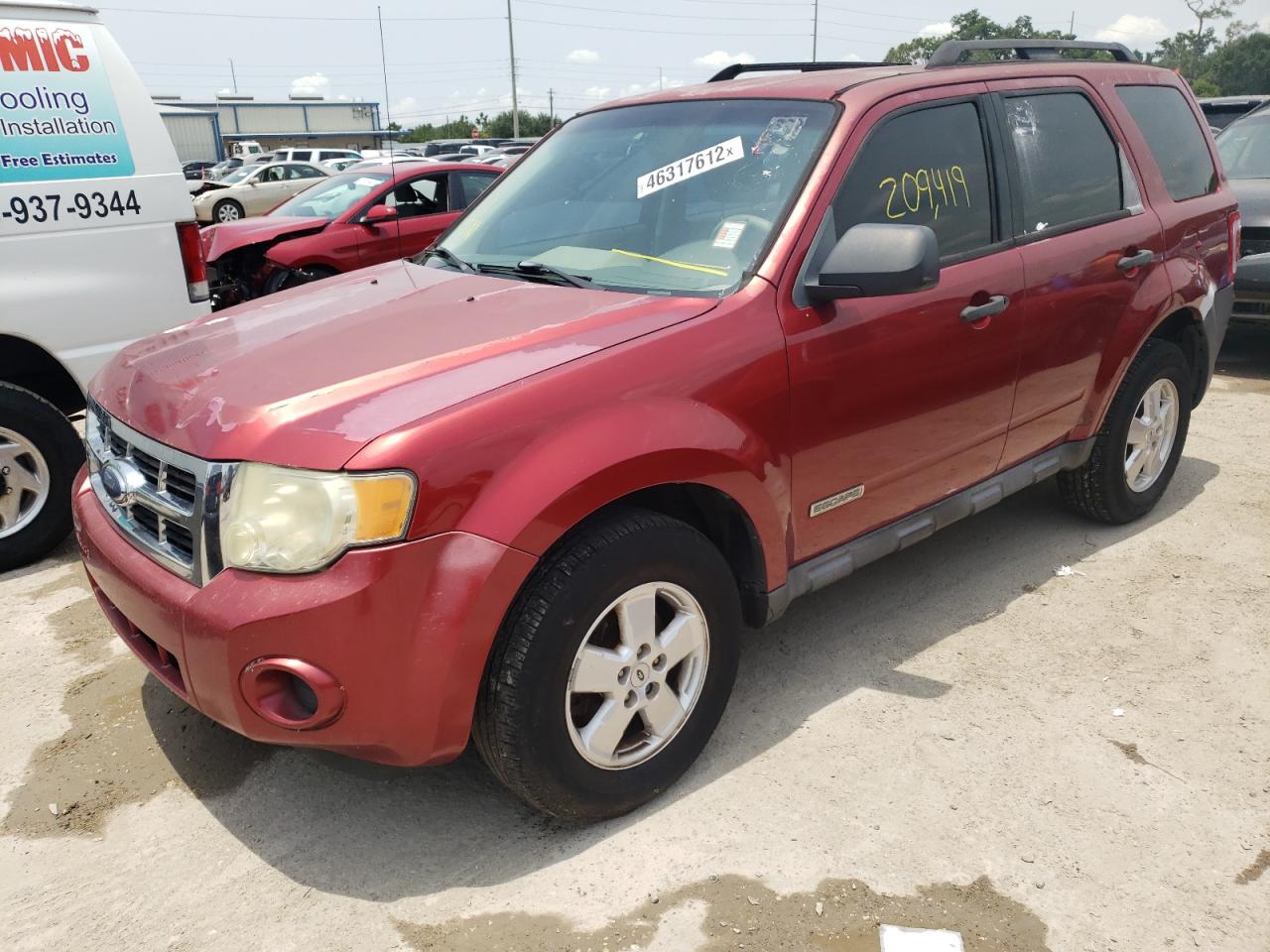 Photo 2 from auction – 2008 FORD ESCAPE XLS with VIN 1FMCU02Z88KA90751