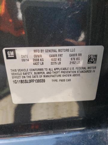 Photo 10 from auction – 2015 CHEVROLET MALIBU LS with VIN 1G11B5SL0FF138039