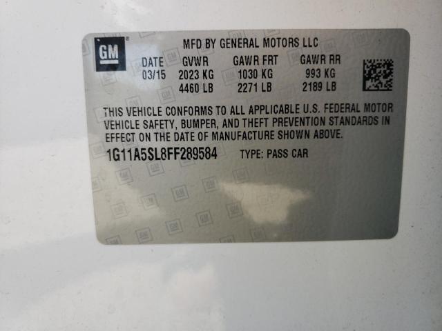 Photo 10 from auction – 2015 CHEVROLET MALIBU LS with VIN 1G11A5SL8FF289584