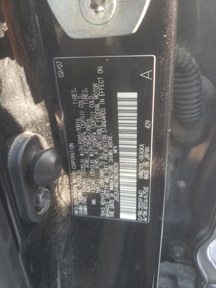 Photo 10 from auction – 2007 TOYOTA 4RUNNER SR with VIN JTEZU14R078078828