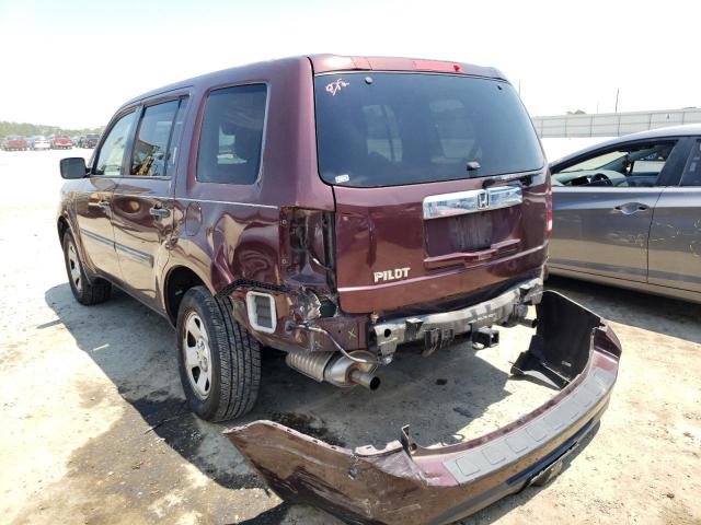 Photo 3 from auction – 2013 HONDA PILOT LX with VIN 5FNYF3H27DB018687