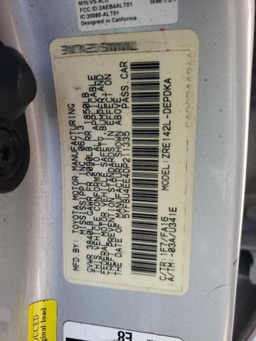 Photo 10 from auction – 2013 TOYOTA COROLLA BA with VIN 5YFBU4EE4DP211335