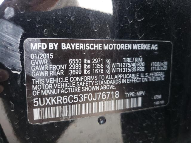 Photo 10 from auction – 2015 BMW X5 XDRIVE5 with VIN 5UXKR6C53F0J76718